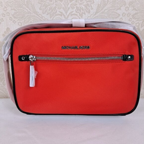 Michael Kors Polly Nylon Bag in Mandarin Crossbody Lightweight Daily Travel NWT - Picture 1 of 15